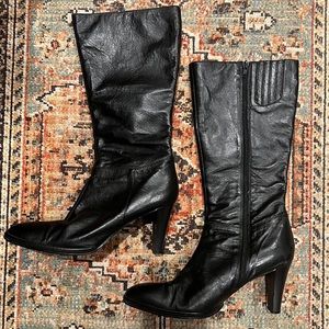 90’s knee high leather boots